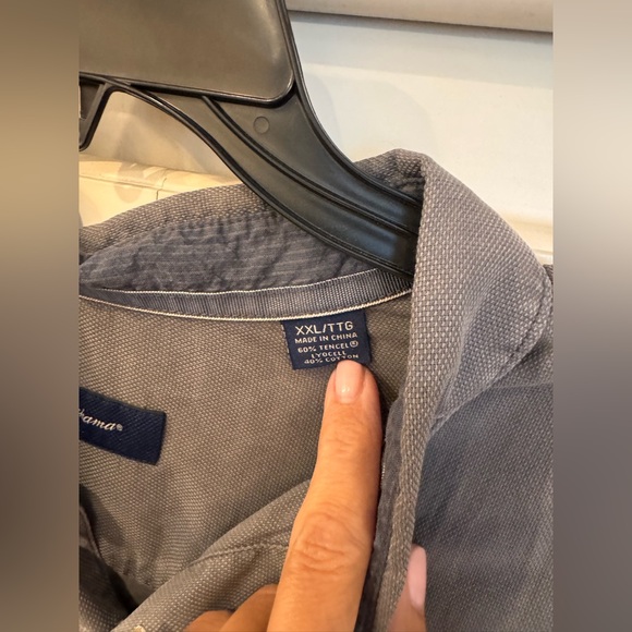 Men's Tommy Bahama Gray Casual Shirt - Picture 3 of 4